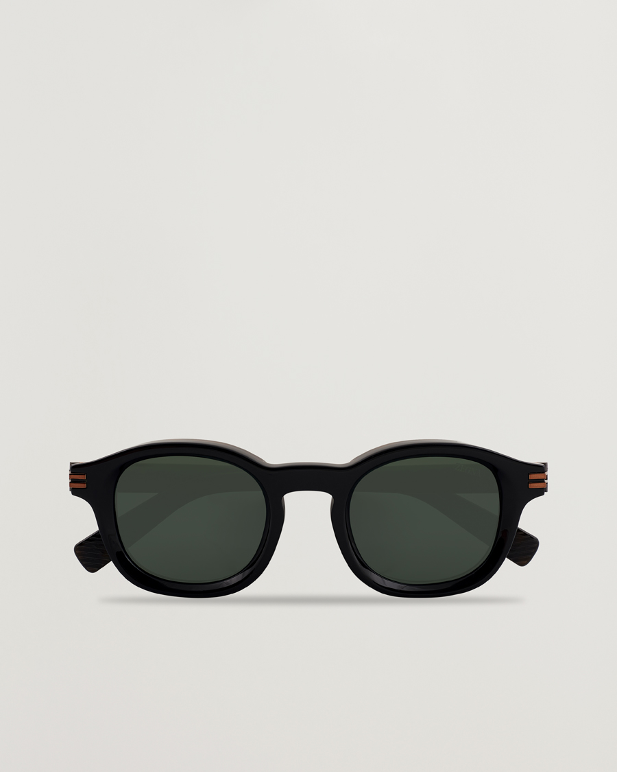 Uomini | Occhiali da sole | Zegna | EZ0229 Sunglasses Black/Green