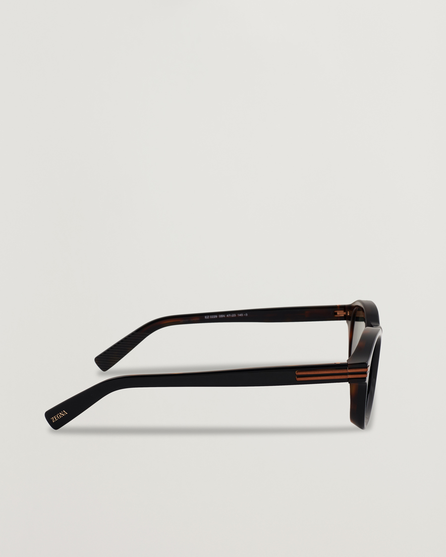 Uomini | Occhiali da sole | Zegna | EZ0229 Sunglasses Black/Green