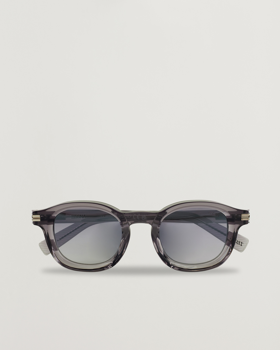 Uomini | Occhiali da sole | Zegna | EZ0229 Sunglasses Grey/Smoke