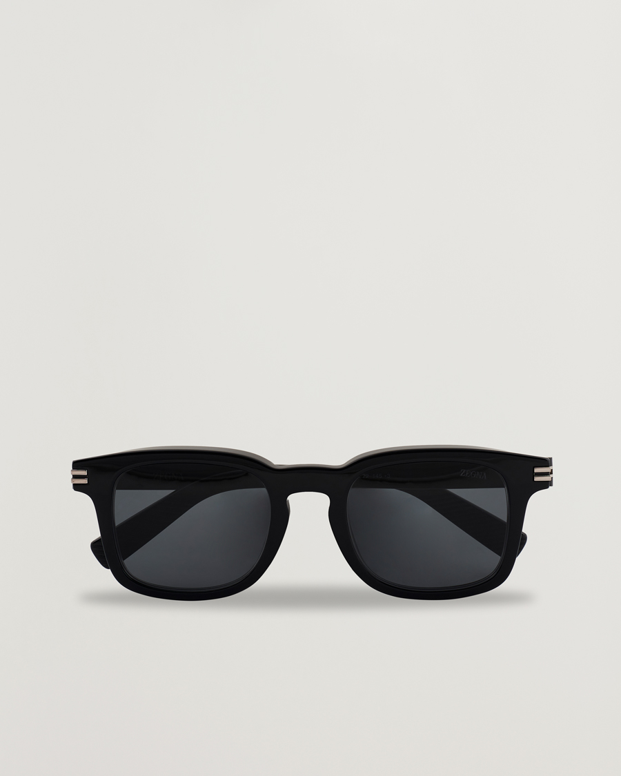 Uomini | Occhiali da sole | Zegna | EZ0230 Sunglasses Black/Smoke