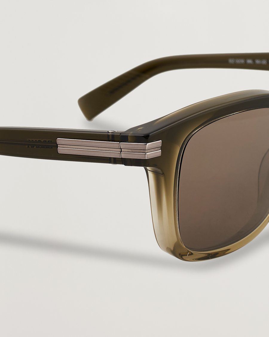 Uomini | Occhiali da sole | Zegna | EZ0230 Sunglasses Dark Green/Roviex