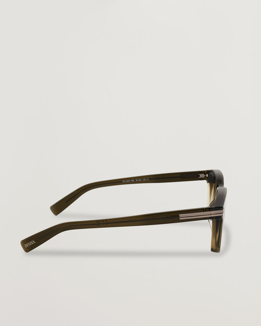 Uomini | Occhiali da sole | Zegna | EZ0230 Sunglasses Dark Green/Roviex