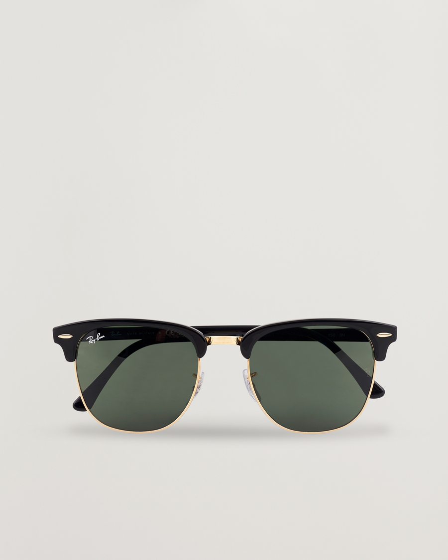 Uomini | Occhiali da sole | Ray-Ban | Clubmaster Sunglasses Ebony/Crystal Green