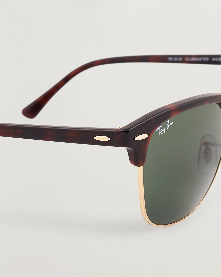 Uomini | Occhiali da sole | Ray-Ban | Clubmaster Sunglasses Mock Tortoise/Crystal Green