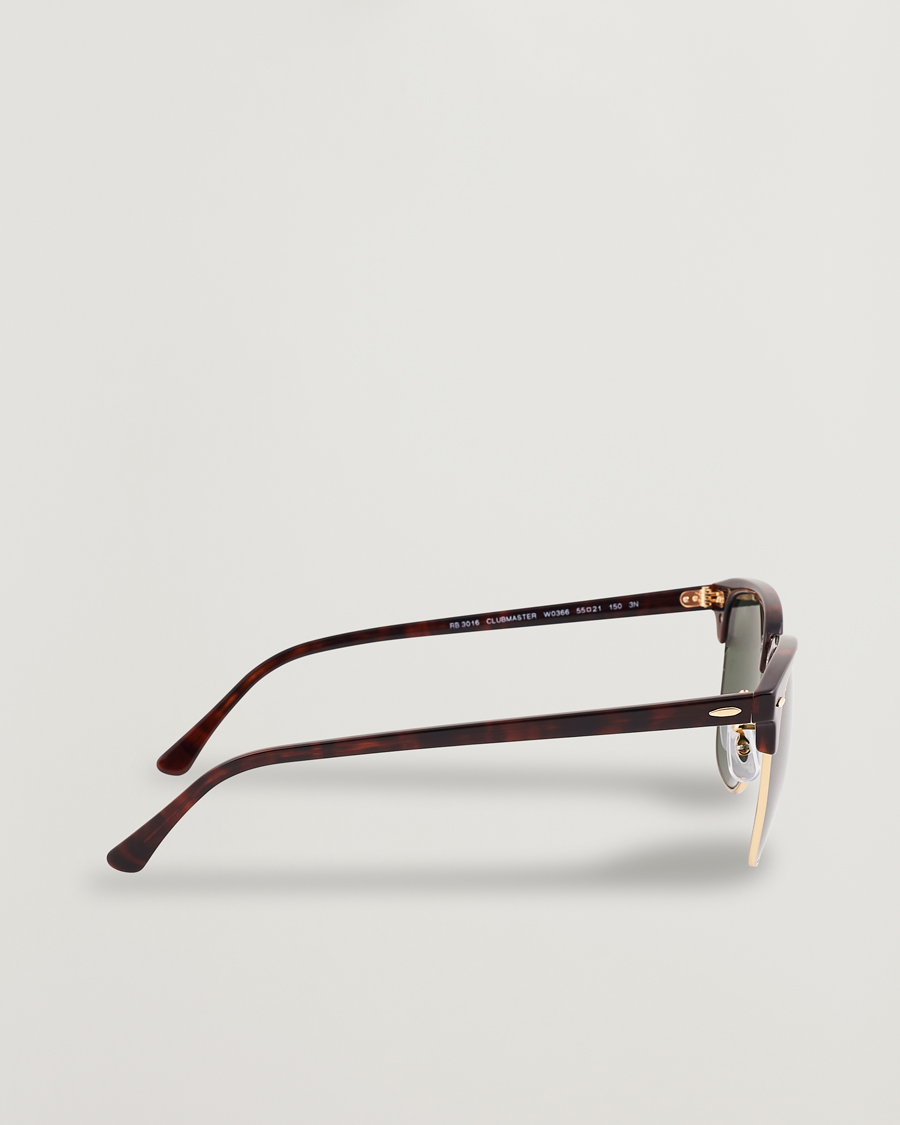 Uomini | Occhiali da sole | Ray-Ban | Clubmaster Sunglasses Mock Tortoise/Crystal Green
