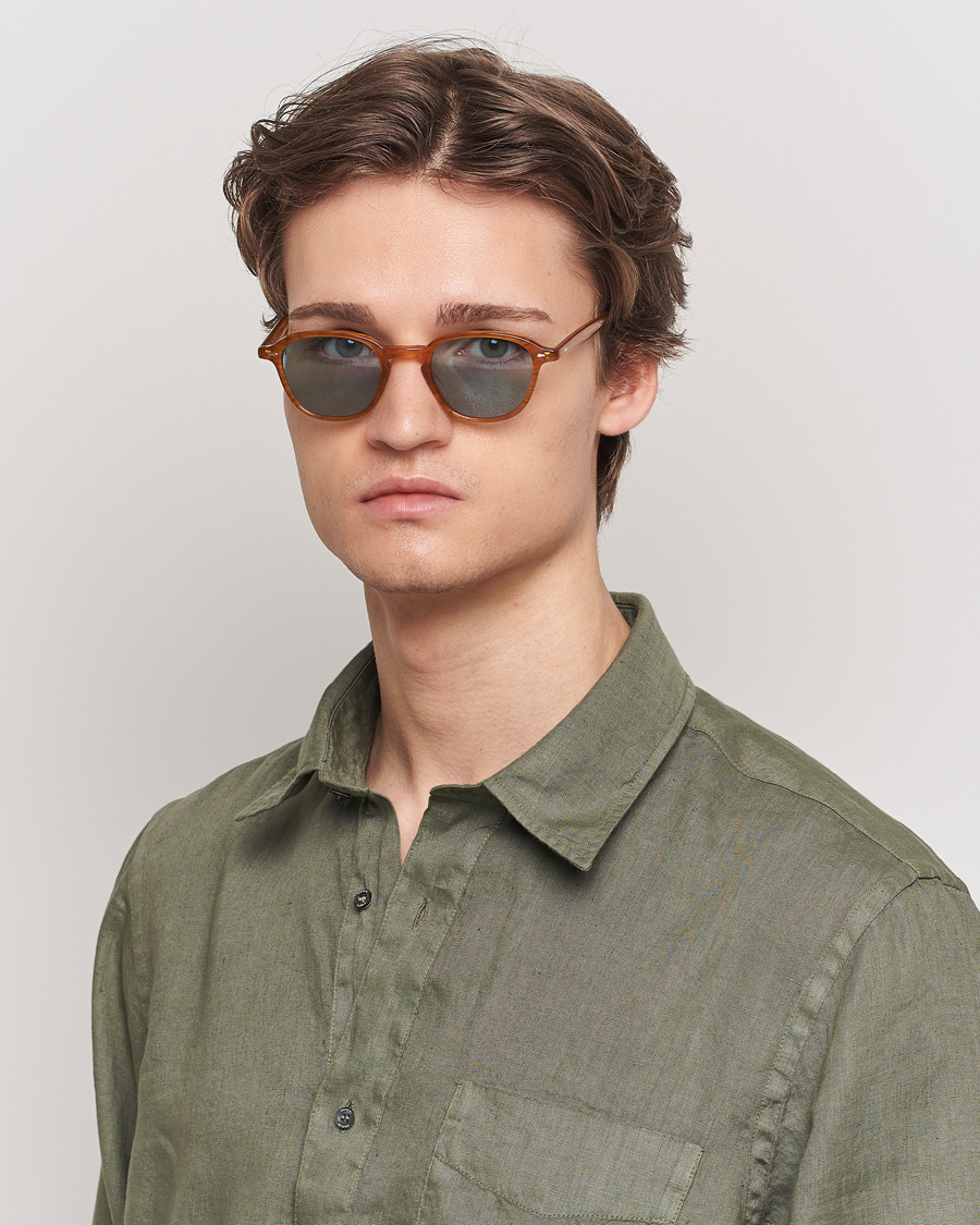 Uomini | Occhiali da sole | Garrett Leight | Gilbert 46 Sunglasses Light Brown
