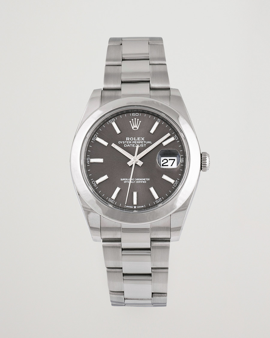 Uomini | Rolex Pre-Owned Datejust 41 126300 Silver | Rolex Pre-Owned | Datejust 41 126300 Silver