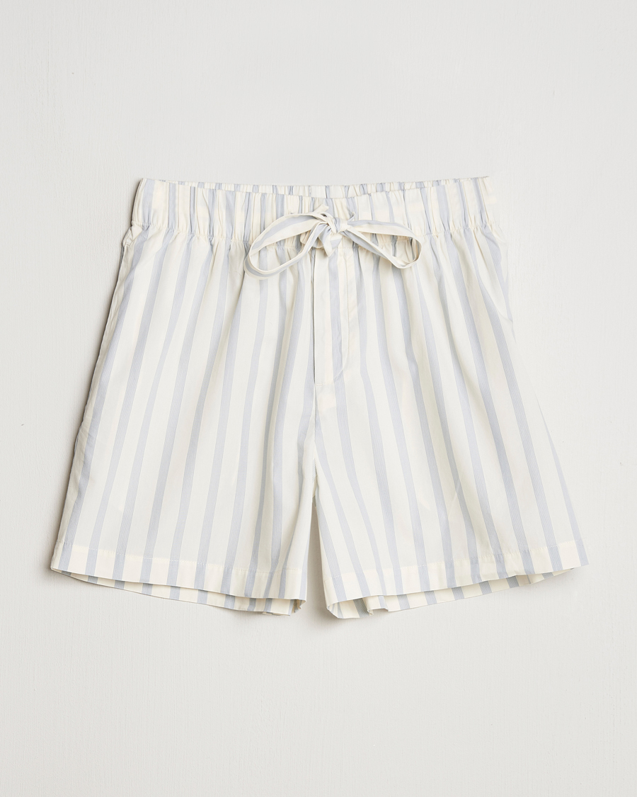 Uomini | Accappatoi & Pigiami | Tekla | Poplin Pyjama Shorts Needle Stripes