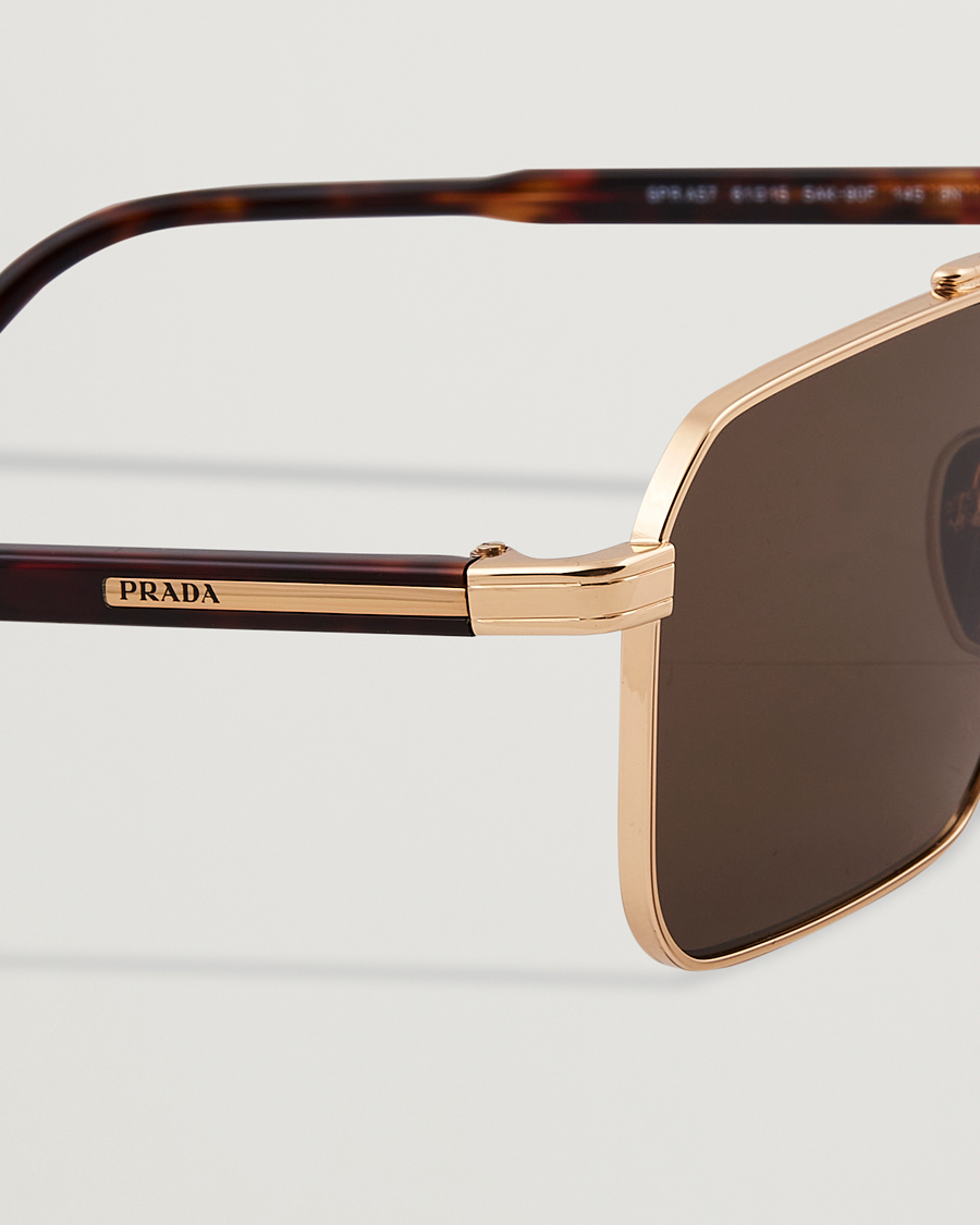 Uomini | Occhiali da sole | Prada Eyewear | Prada 0PR A57S Metal Sunglasses Gold