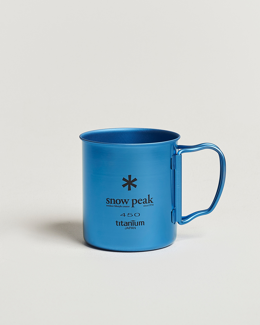 Uomini | Outdoor living | Snow Peak | Single Wall Mug 450 Blue Titanium