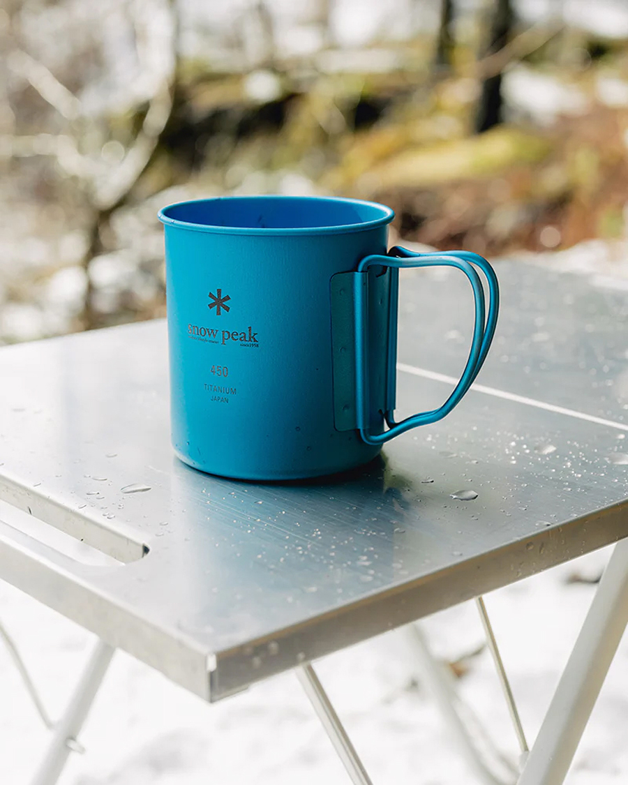 Uomini | Outdoor living | Snow Peak | Single Wall Mug 450 Blue Titanium