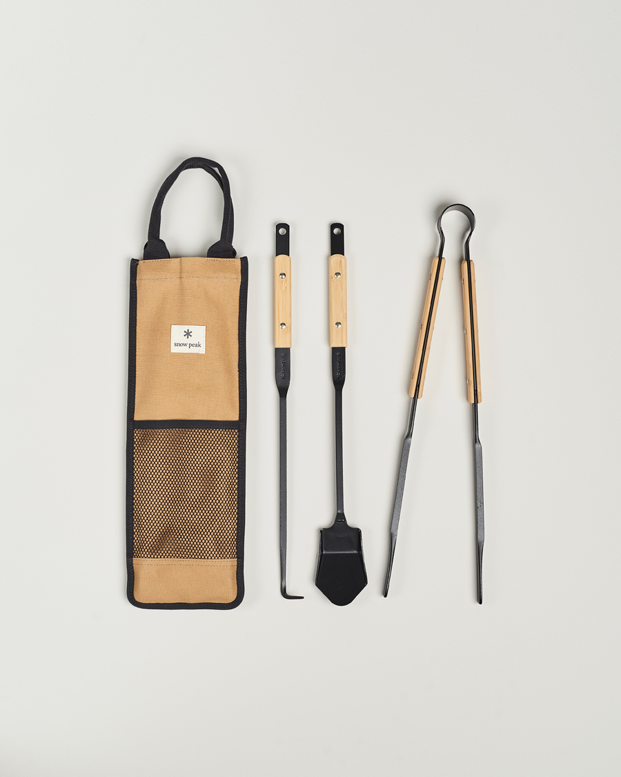 Uomini | Outdoor living | Snow Peak | Fire Tool Set Pro Steel/Bamboo