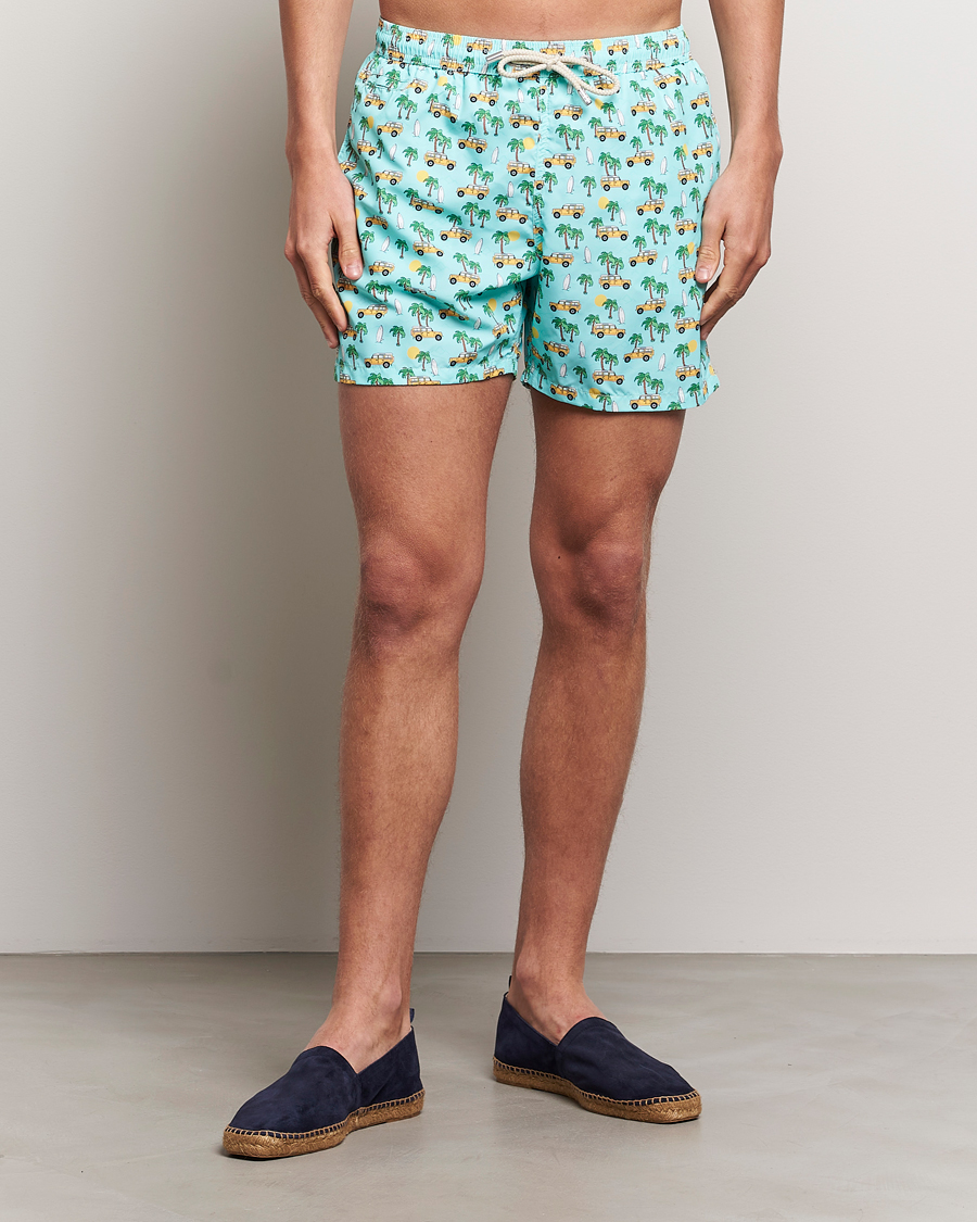 Uomini | Costumi da bagno | MC2 Saint Barth | Printed Swim Shorts Road Car