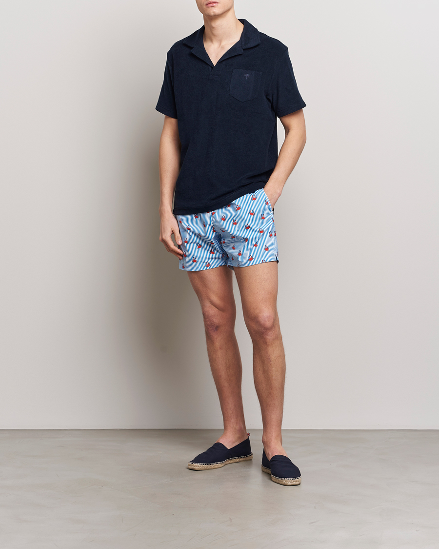 Uomini | Costumi da bagno | MC2 Saint Barth | Printed Swim Shorts Crabs Stripes
