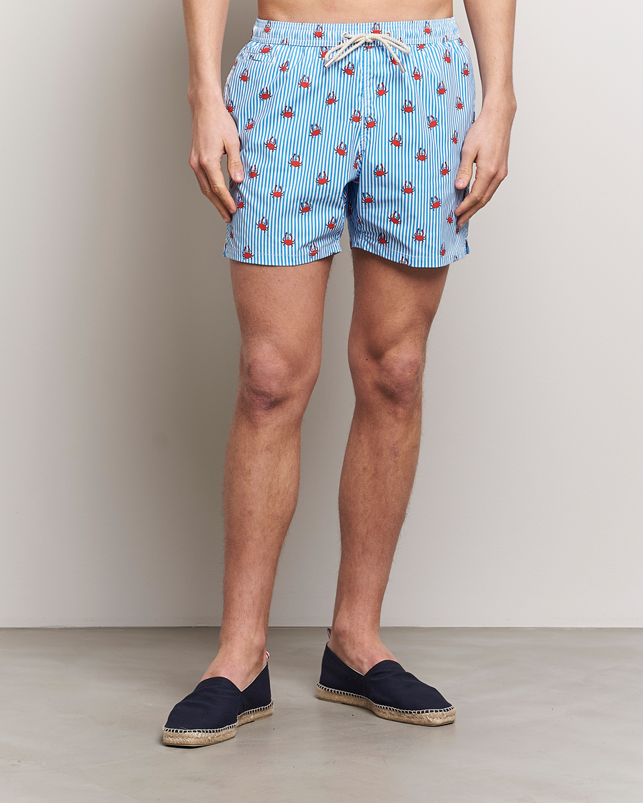 Uomini | Costumi da bagno | MC2 Saint Barth | Printed Swim Shorts Crabs Stripes