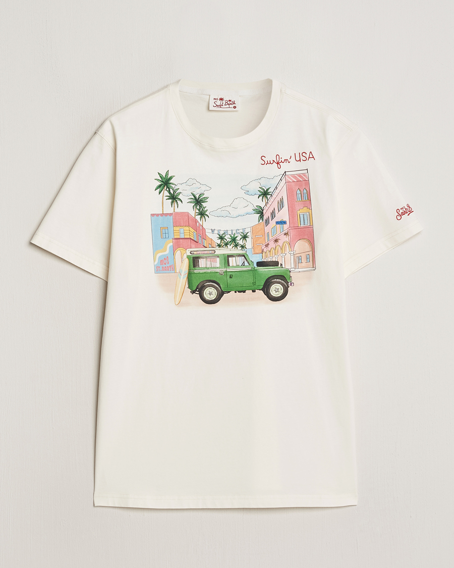Uomini | T-shirt | MC2 Saint Barth | Printed Cotton T-Shirt Surfing USA