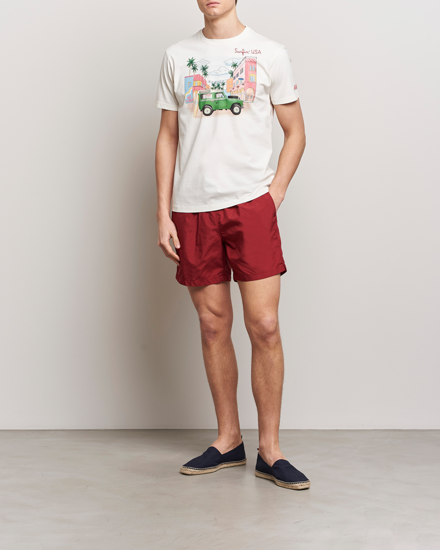 Uomini | T-shirt | MC2 Saint Barth | Printed Cotton T-Shirt Surfing USA