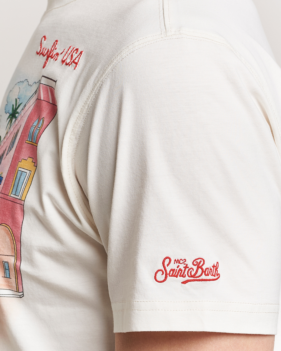 Uomini | T-shirt | MC2 Saint Barth | Printed Cotton T-Shirt Surfing USA