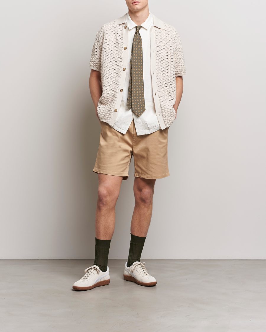 Uomini | Camicie | LES DEUX | Gideon Knitted Shirt Ivory