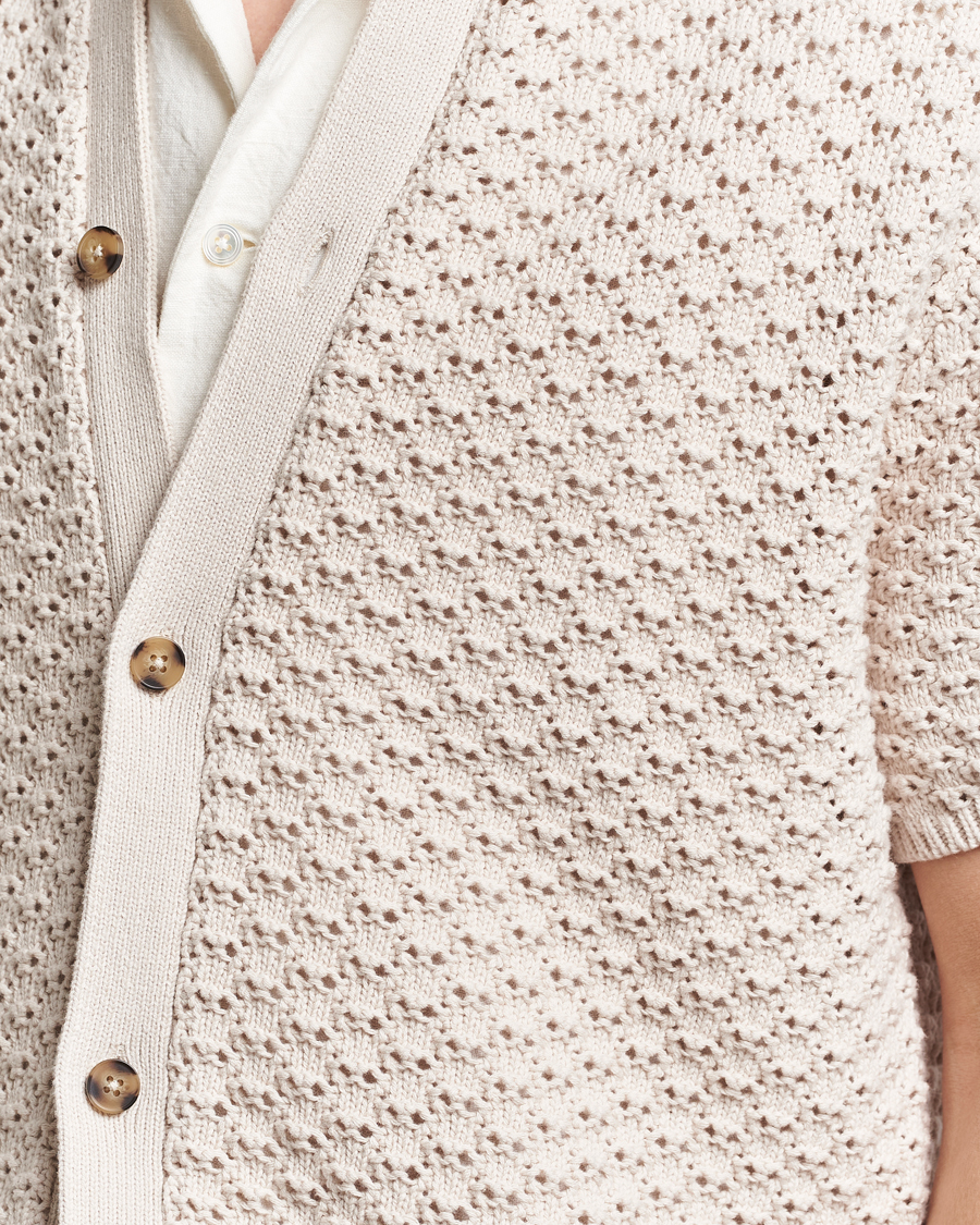 Uomini | Camicie | LES DEUX | Gideon Knitted Shirt Ivory