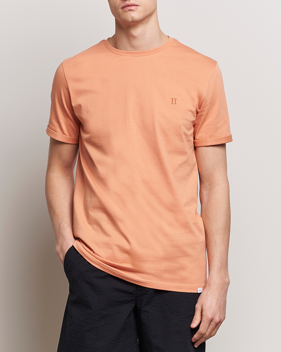Uomini | T-shirt | LES DEUX | Nørregaard Cotton T-Shirt Baked Papaya Orange