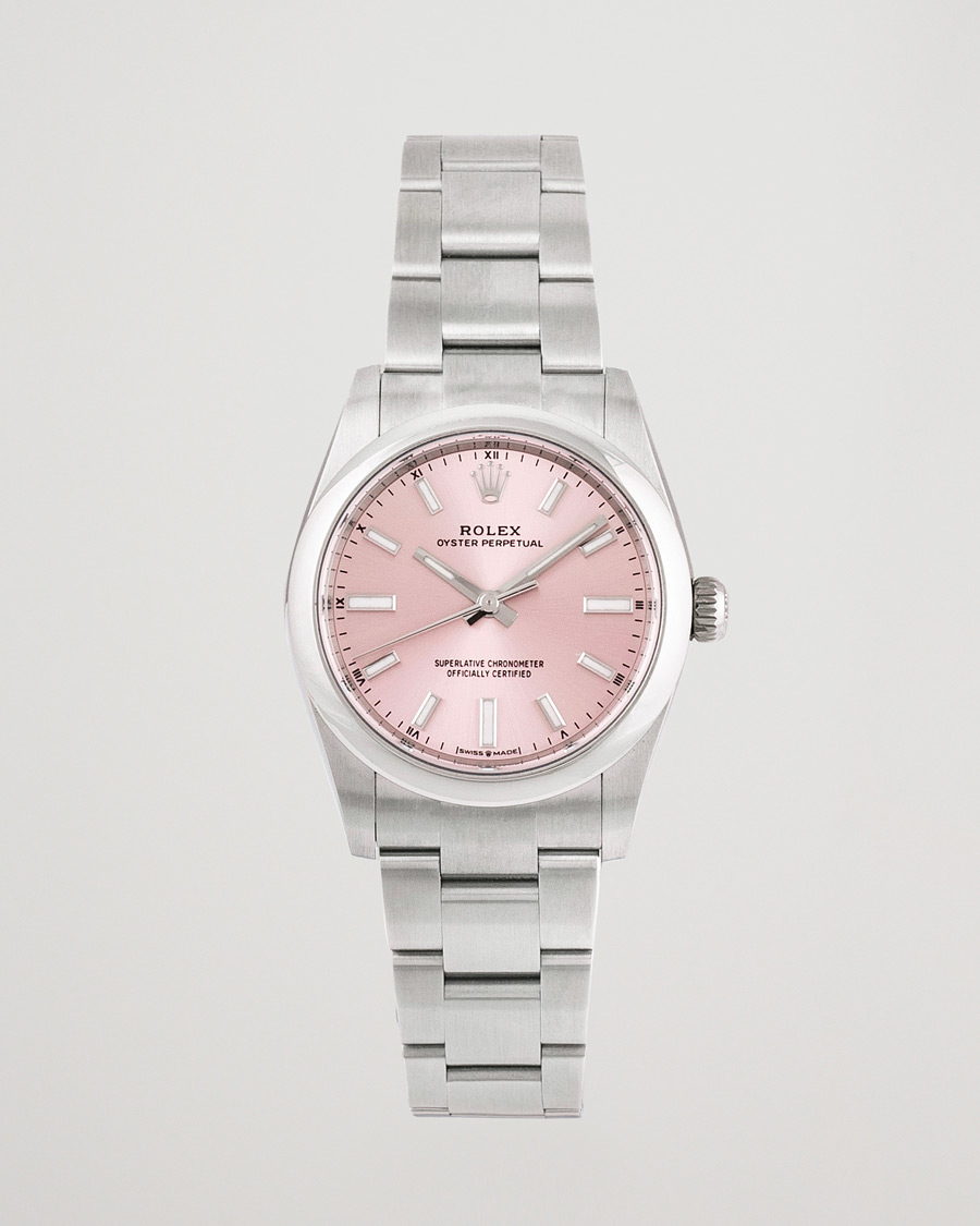 Uomini | Rolex Pre-Owned Oyster Perpetual 124200 Silver | Rolex Pre-Owned | Oyster Perpetual 124200 Silver