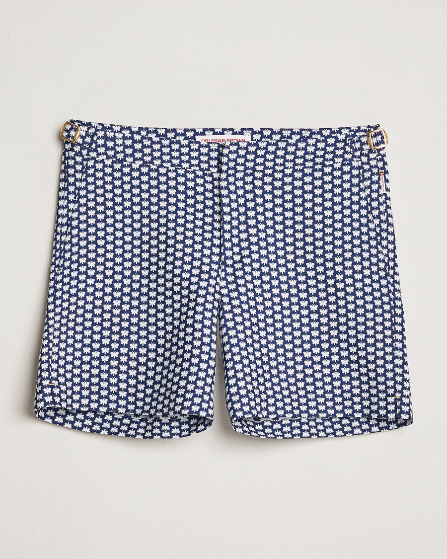 Uomini | Costumi da bagno | Orlebar Brown | Bulldog Jaquard Flutter Swim Shorts Night Iris