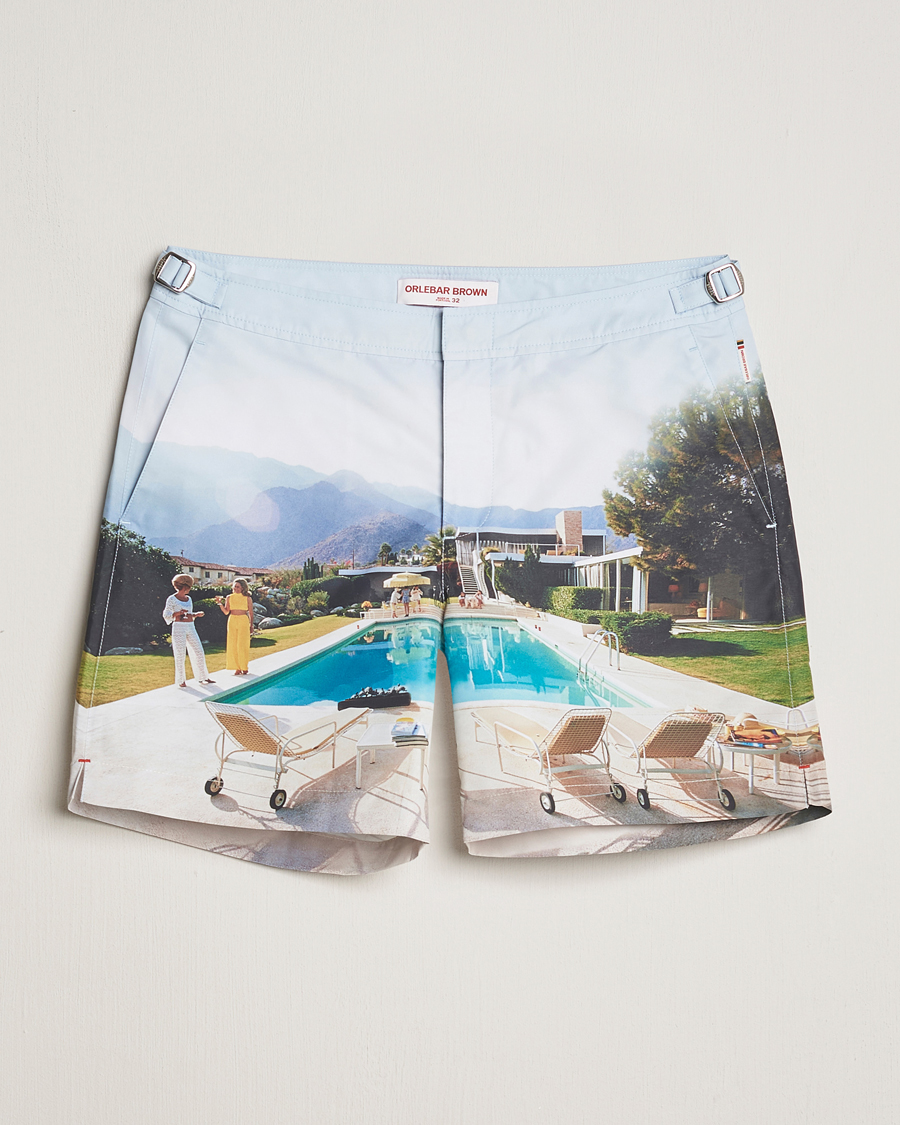 Uomini | Costumi da bagno | Orlebar Brown | Bulldog Slim Aarons Photo Swim Shorts Kaufmann Cocktail