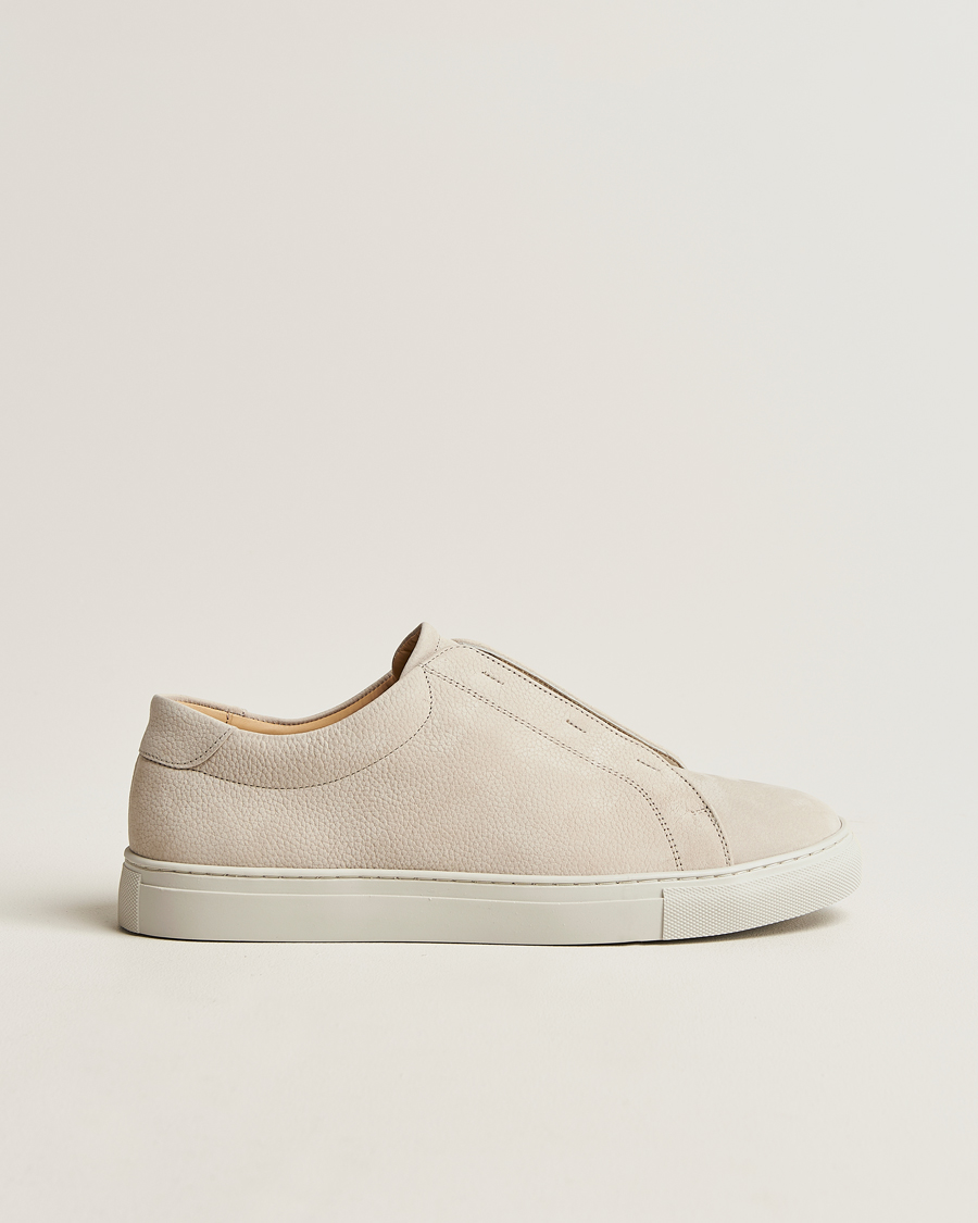 Uomini | Sneakers | Myrqvist | Alnö Sneakers Beige Nubuck