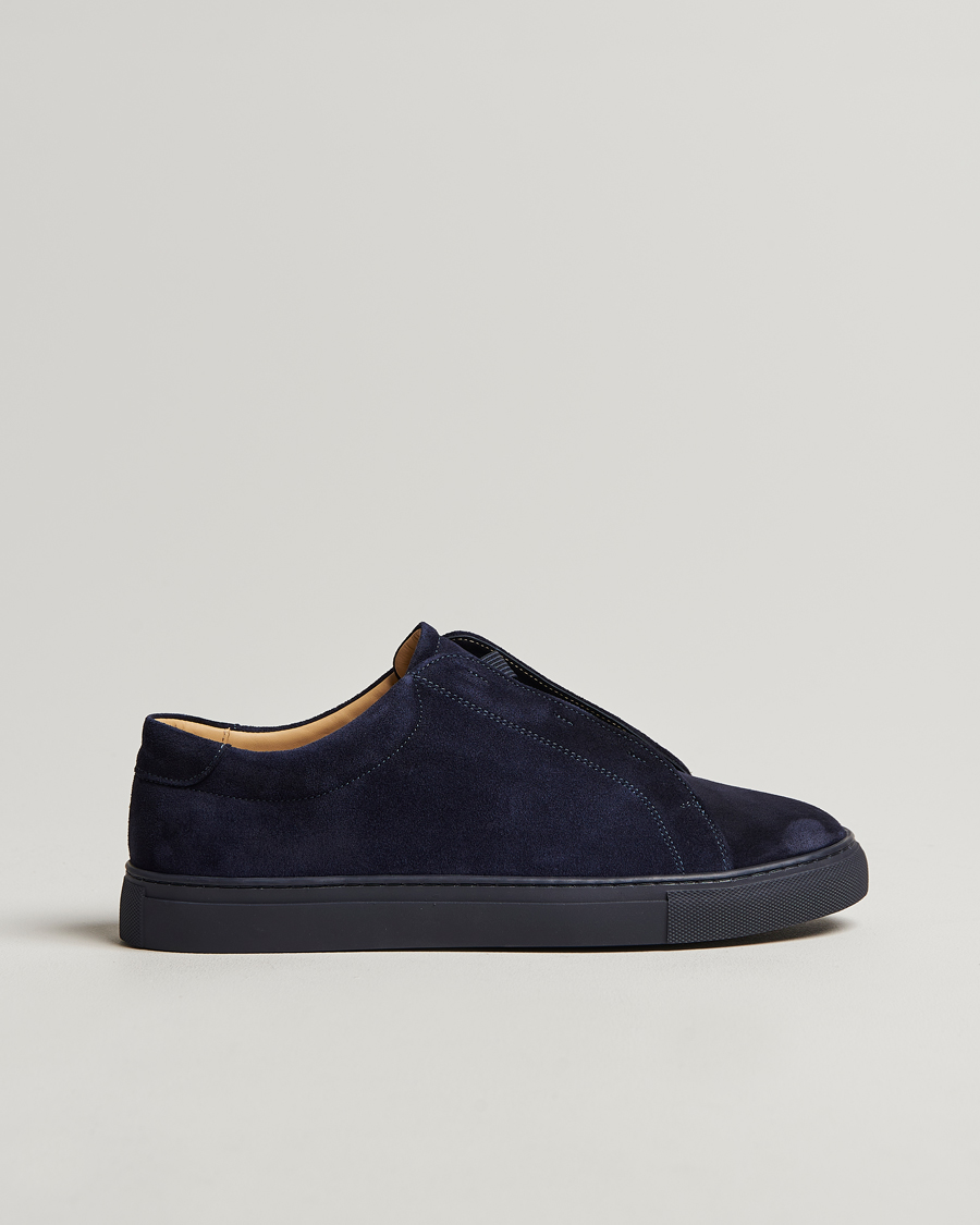 Uomini | Sneakers | Myrqvist | Alnö Sneakers Navy Suede