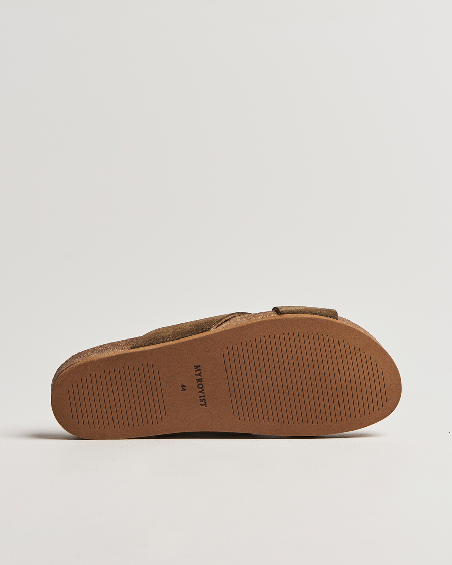 Uomini | Myrqvist Solvik Sandals Moss Green Suede | Myrqvist | Solvik Sandals Moss Green Suede