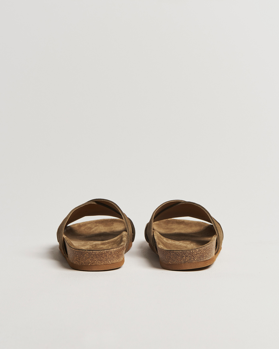 Uomini | Myrqvist Solvik Sandals Moss Green Suede | Myrqvist | Solvik Sandals Moss Green Suede