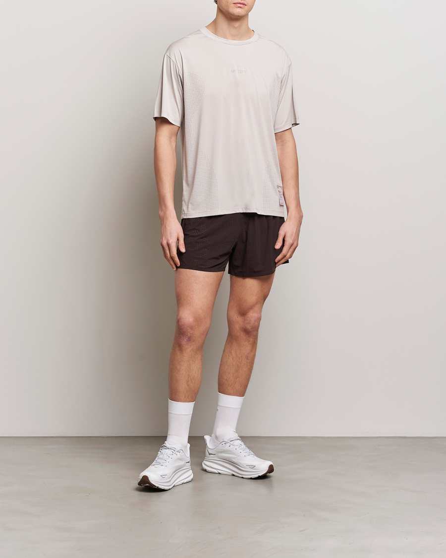 Uomini | Pantaloncini | Satisfy | Space-O 5 Inch Shorts Dark Mahogany