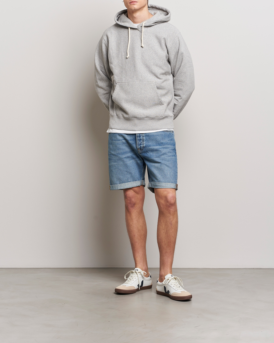 Uomini | Pantaloncini | Nudie Jeans | Josh Denim Shorts Blue Haze