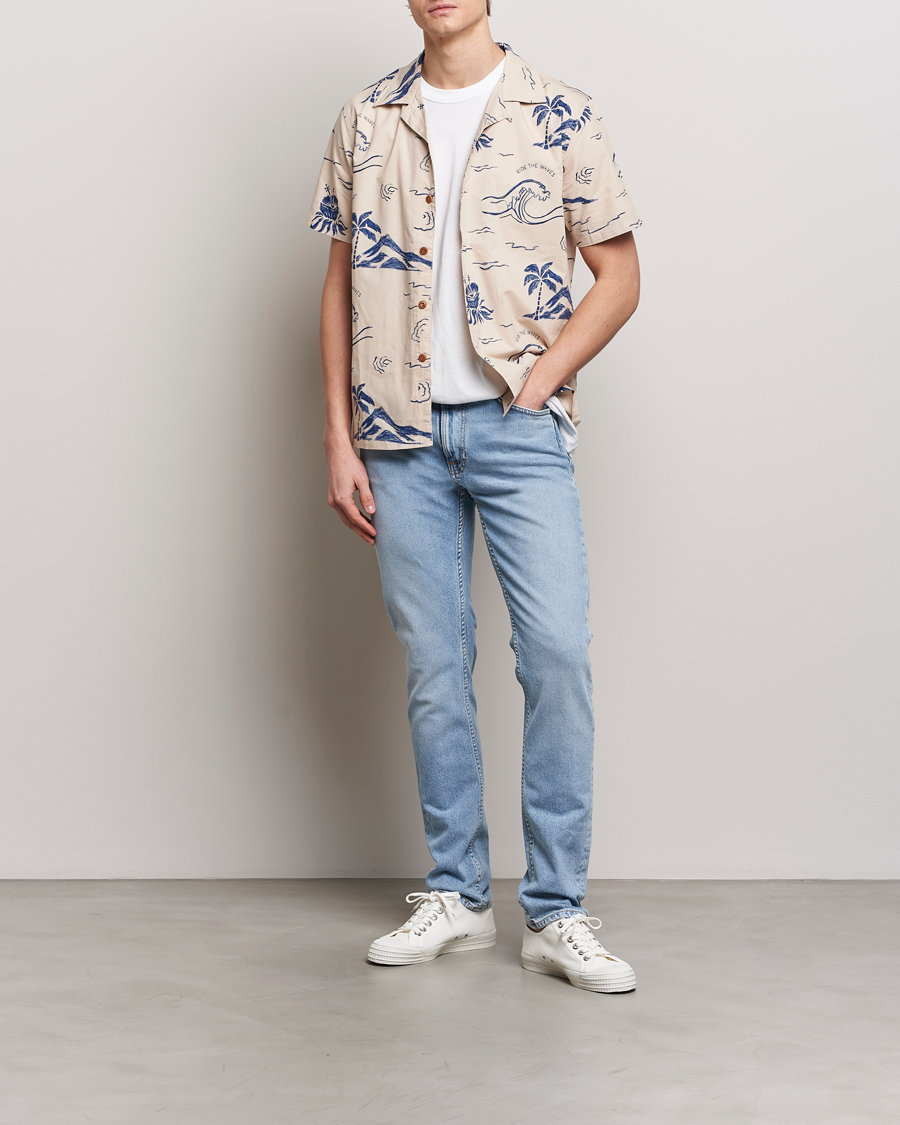 Uomini | Jeans | Nudie Jeans | Lean Dean Jeans Warm Days Blue