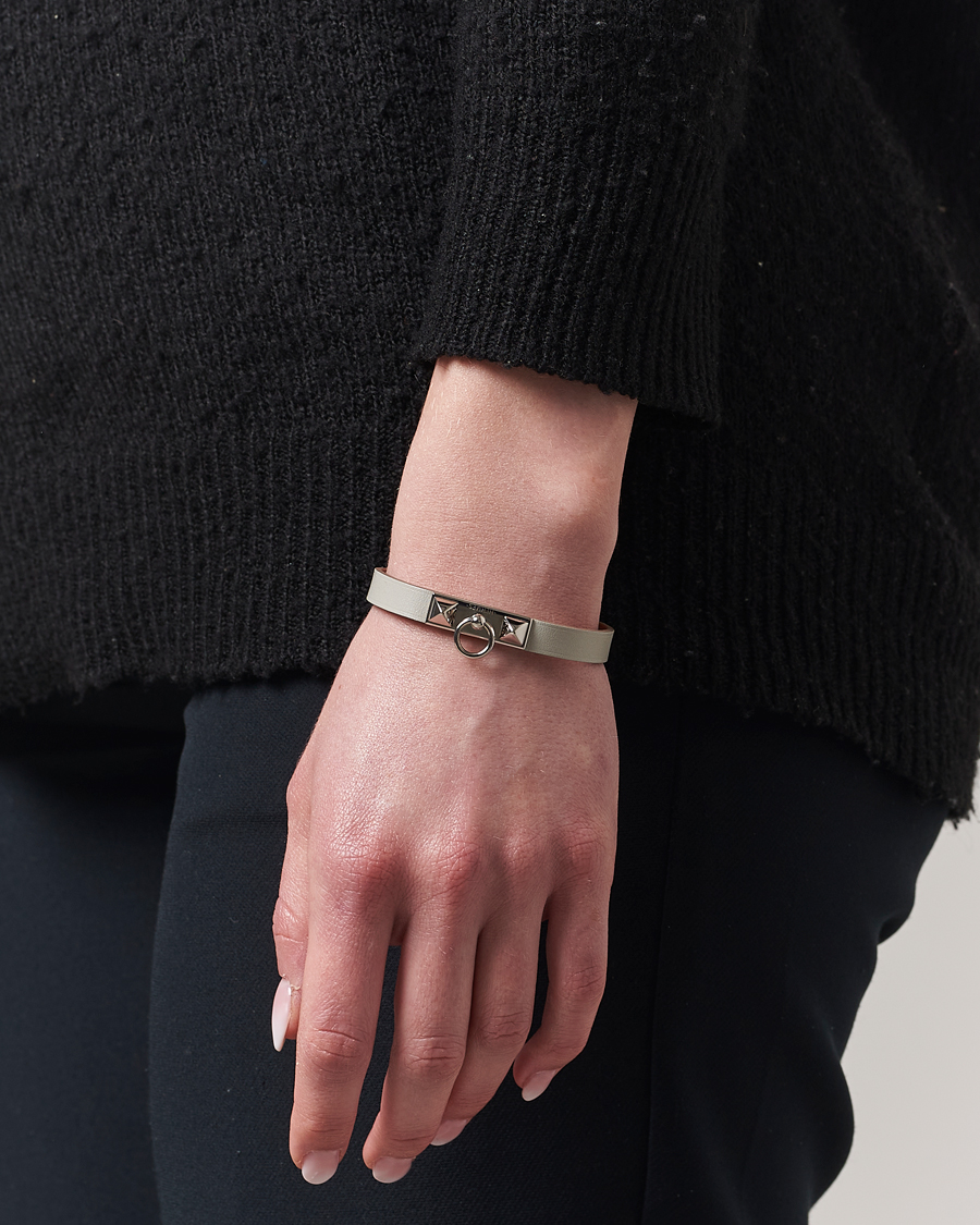 Uomini | Hermès Pre-Owned Rivale Mini Bracelet Grey | Hermès Pre-Owned | Rivale Mini Bracelet Grey