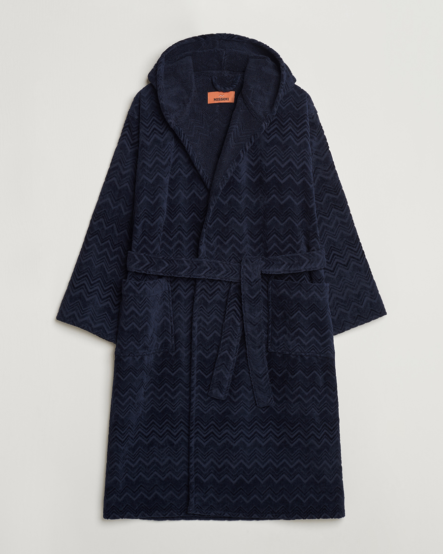 Uomini | Accappatoi & Pigiami | Missoni Home | Chalk Bath Robe Navy