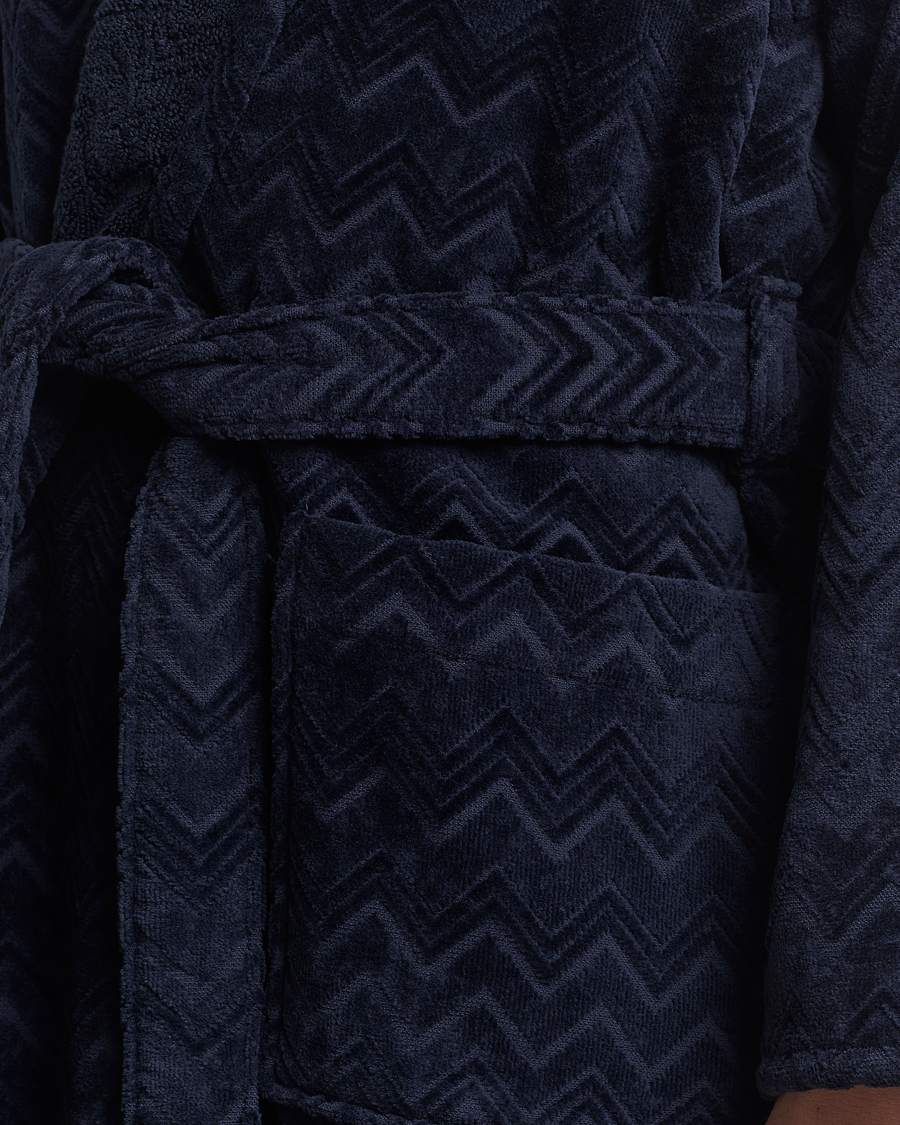 Uomini | Accappatoi & Pigiami | Missoni Home | Chalk Bath Robe Navy