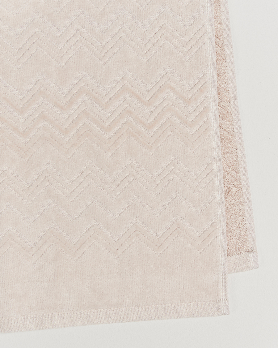 Uomini | Tessuti | Missoni Home | Chalk Hand Towel 40x70cm Beige