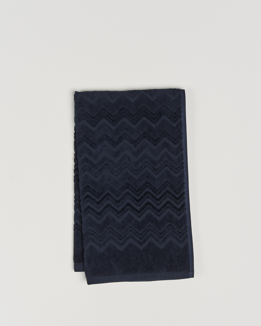 Uomini | Tessuti | Missoni Home | Chalk Hand Towel 40x70cm Navy