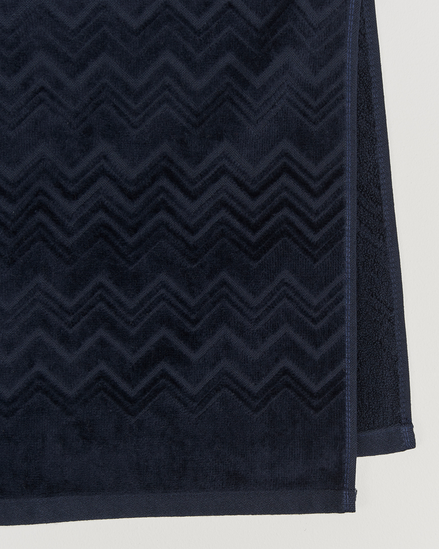 Uomini | Tessuti | Missoni Home | Chalk Hand Towel 40x70cm Navy