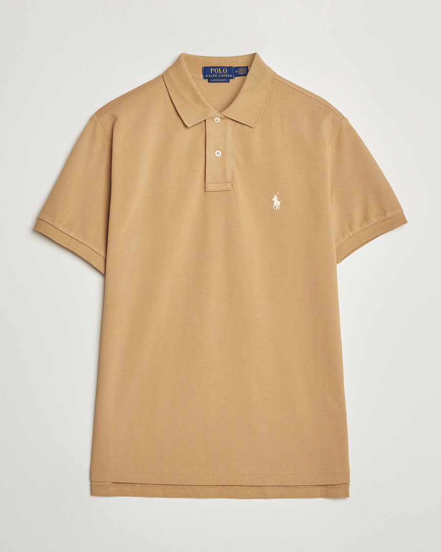 Uomini | Polo | Polo Ralph Lauren | Custom Slim Fit Polo Café Tan