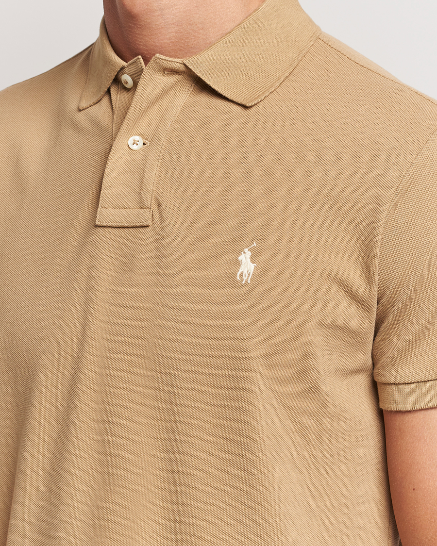 Uomini | Polo | Polo Ralph Lauren | Custom Slim Fit Polo Café Tan