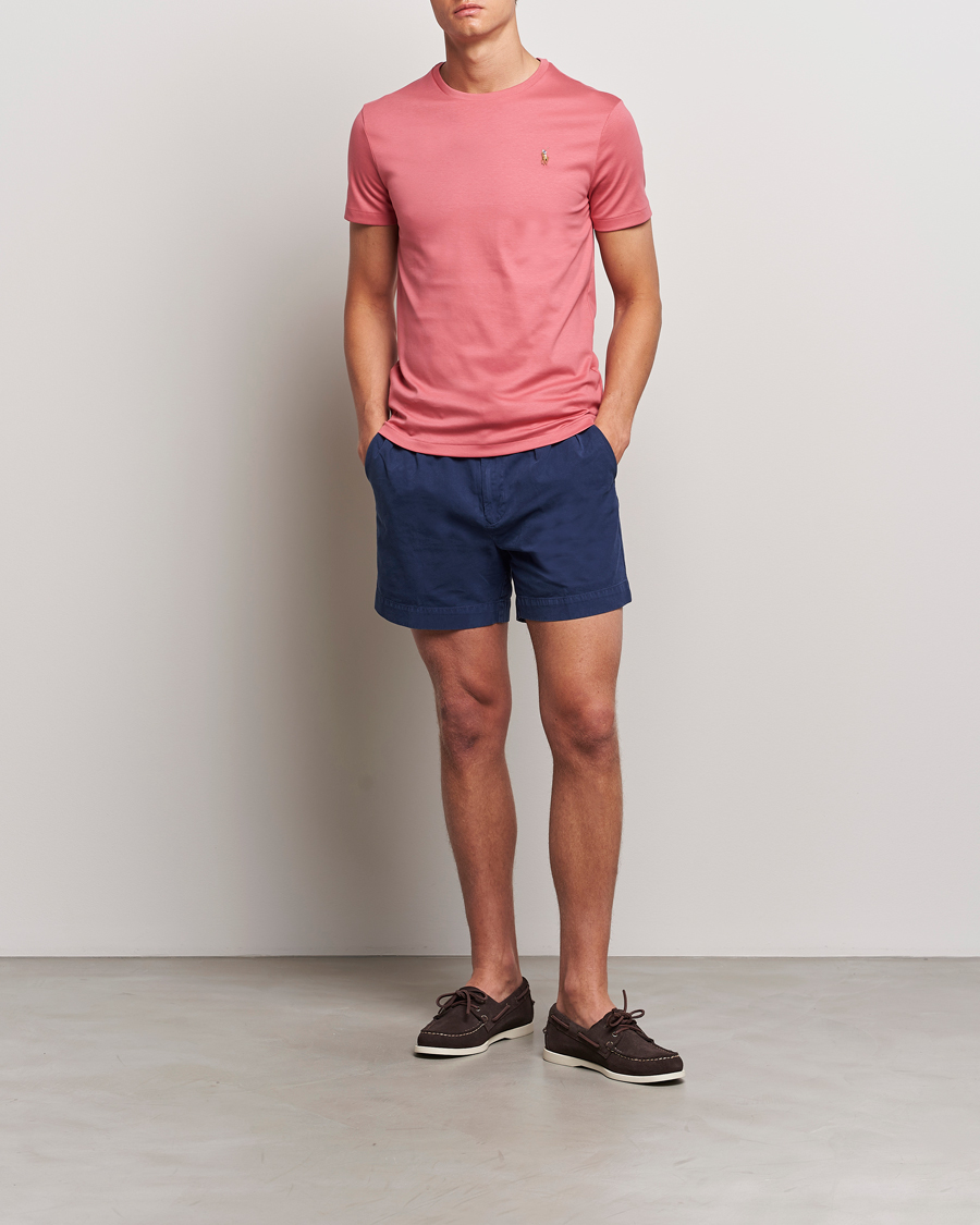 Uomini | T-shirt | Polo Ralph Lauren | Luxury Pima Cotton Crew Neck T-Shirt Adirondack Red