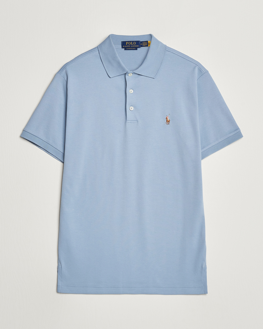 Uomini | Polo | Polo Ralph Lauren | Luxury Pima Cotton Polo Vessel Blue