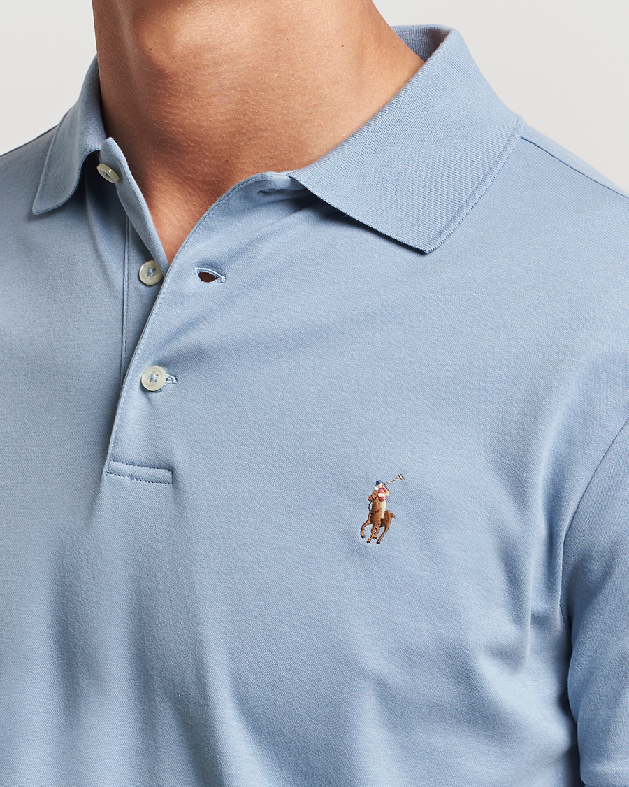 Uomini | Polo | Polo Ralph Lauren | Luxury Pima Cotton Polo Vessel Blue