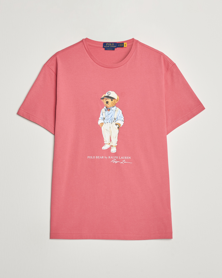 Uomini | T-shirt | Polo Ralph Lauren | Printed Hemingway Bear T-Shirt Adirondack Red