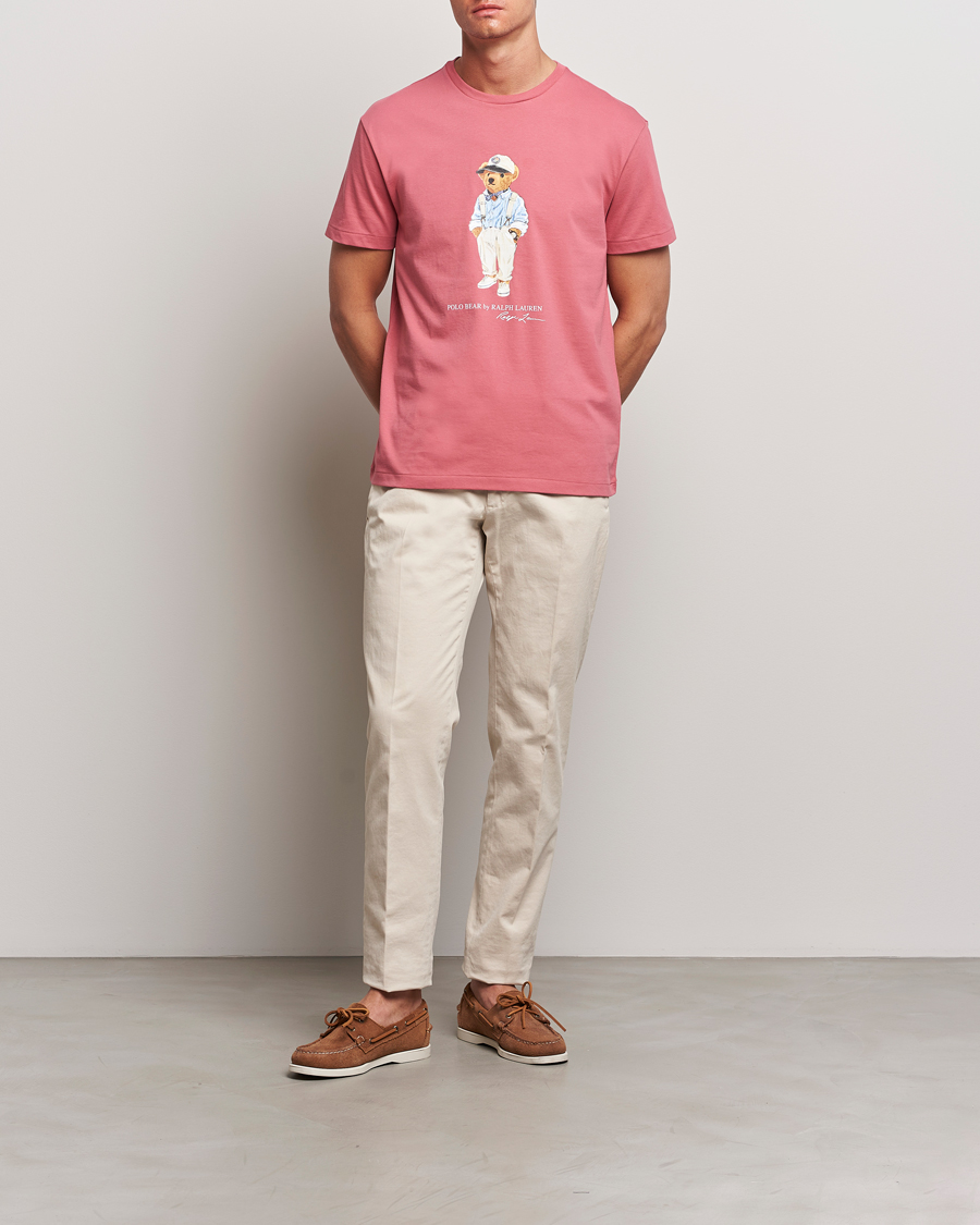 Uomini | T-shirt | Polo Ralph Lauren | Printed Hemingway Bear T-Shirt Adirondack Red
