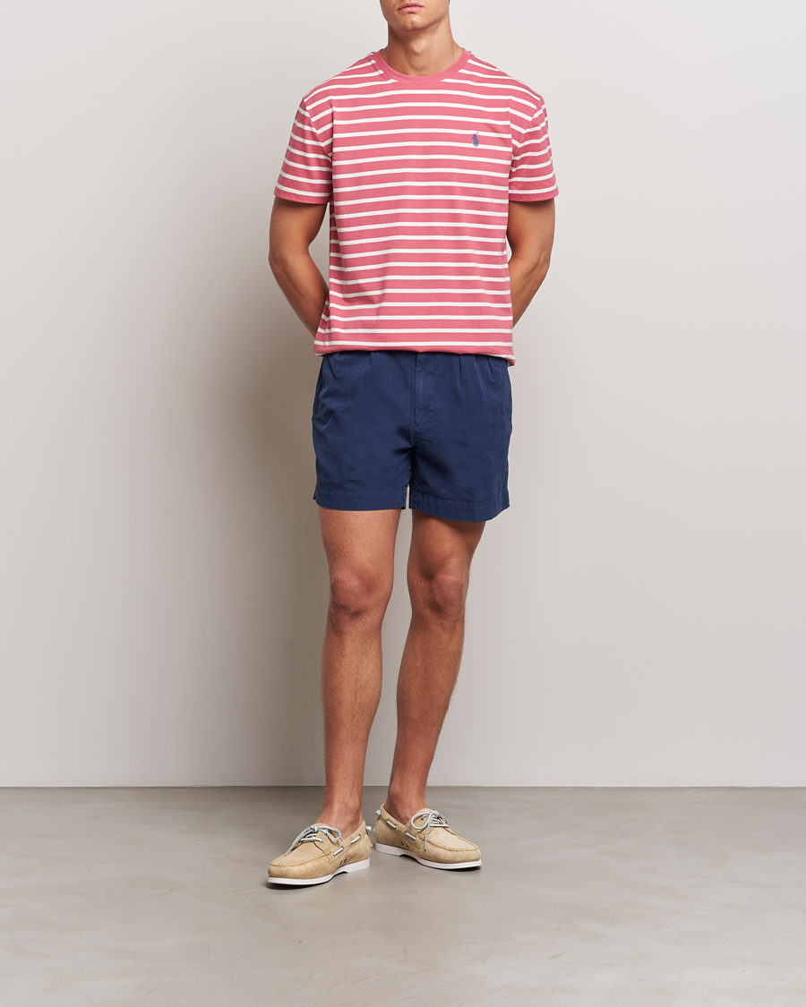Uomini | T-shirt | Polo Ralph Lauren | Striped Crew Neck T-Shirt Adirondack Red/Nevis
