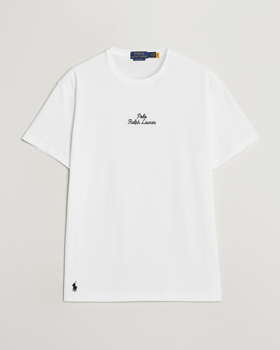 Uomini | T-shirt | Polo Ralph Lauren | Center Logo Crew Neck T-Shirt White